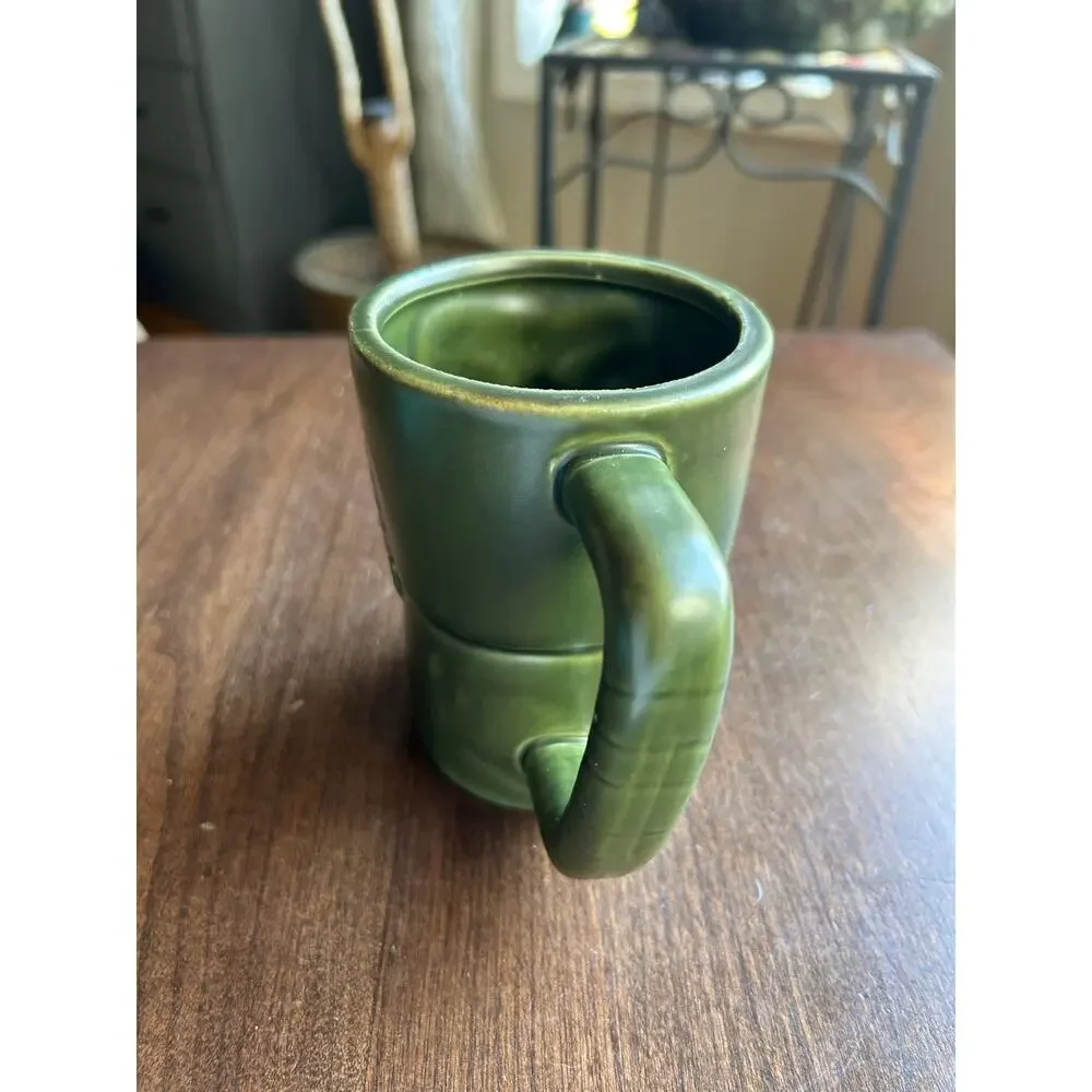 Hawaiian Money Tiki God Mug Hand Painted Ceramic